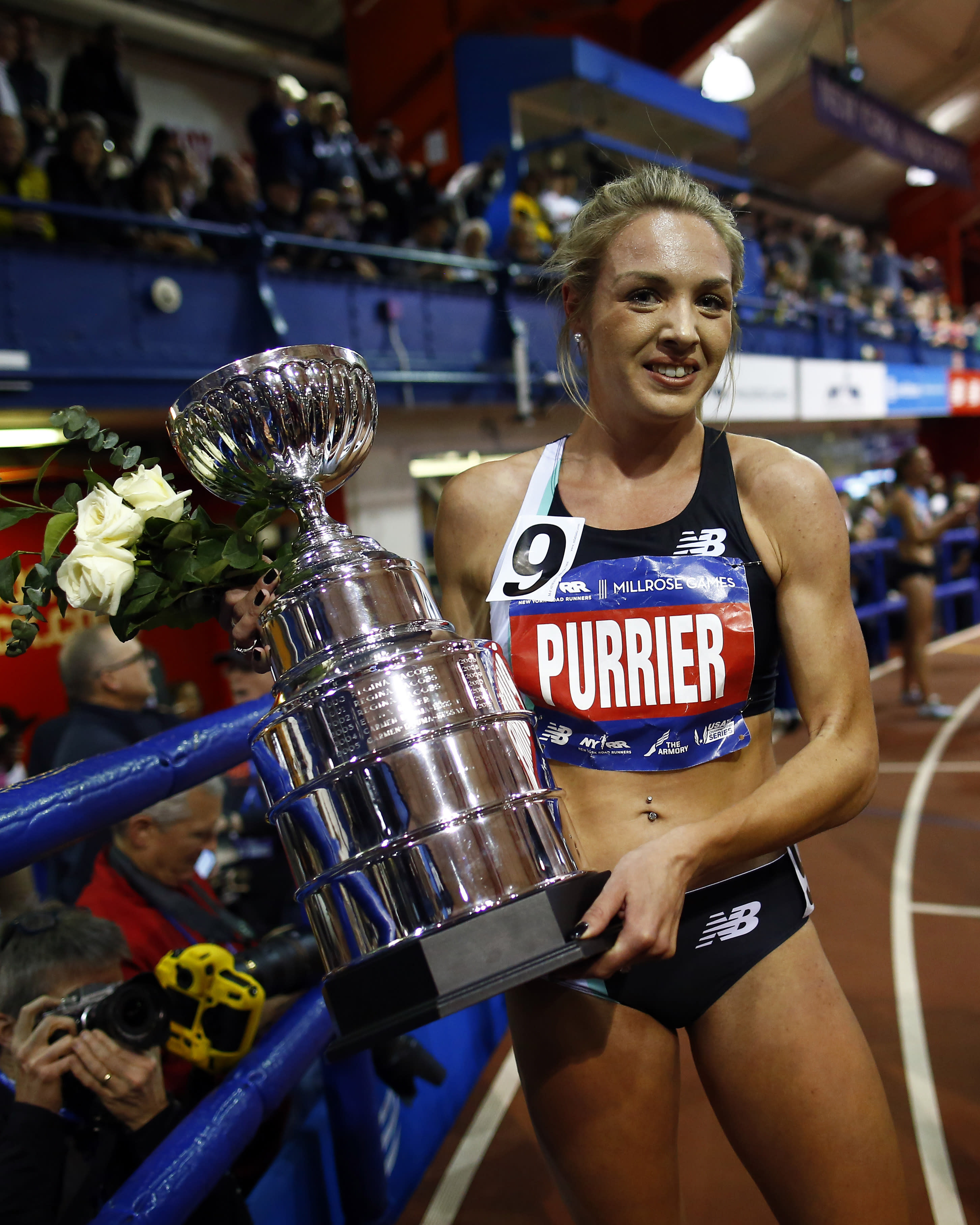 Purrier sets US women's indoor mile record at Millrose Games