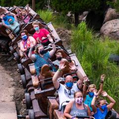 Disney World is seemingly editing virtual masks onto parkgoers who take theirs off for ride photos