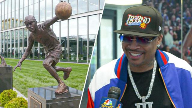 Iverson at statue unveiling on his ‘second to none' relationship with Philly fans