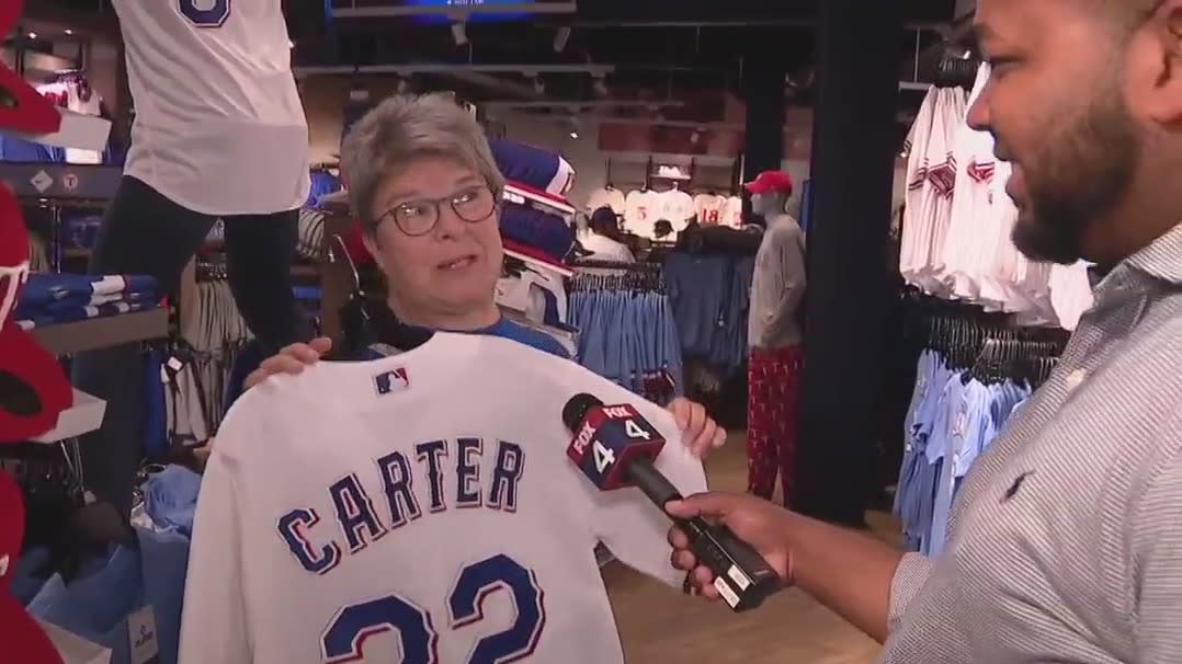 Rangers fans stocking up on new gear ahead of Game 3 against Astros – NBC 5  Dallas-Fort Worth