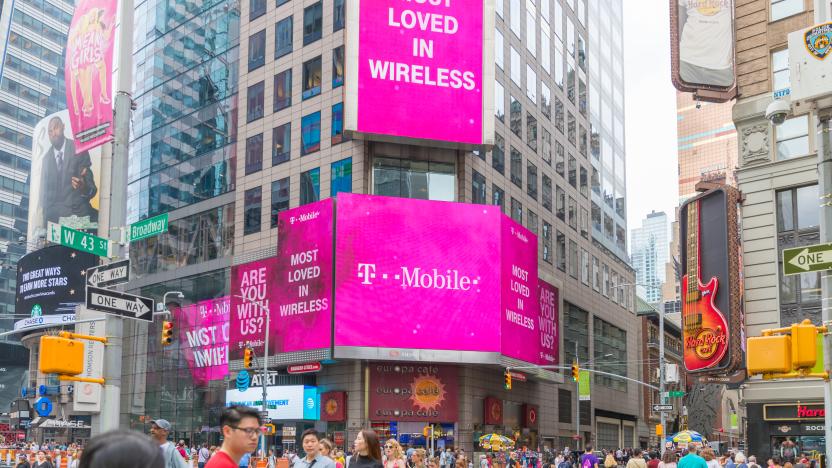 New York, United States, August 18, 2018:T-Mobile Retail Wireless Store. T-Mobile is a Wireless Provider Offering Cell Phones, Data Plans, Internet Devices & Accessories III