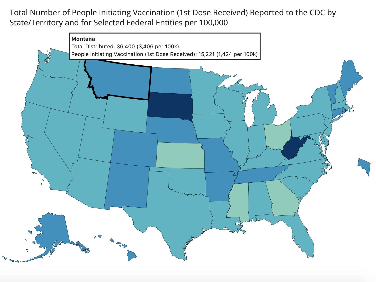 You are currently viewing An interactive CDC map reveals how the COVID-19 vaccine rollout goes in your state