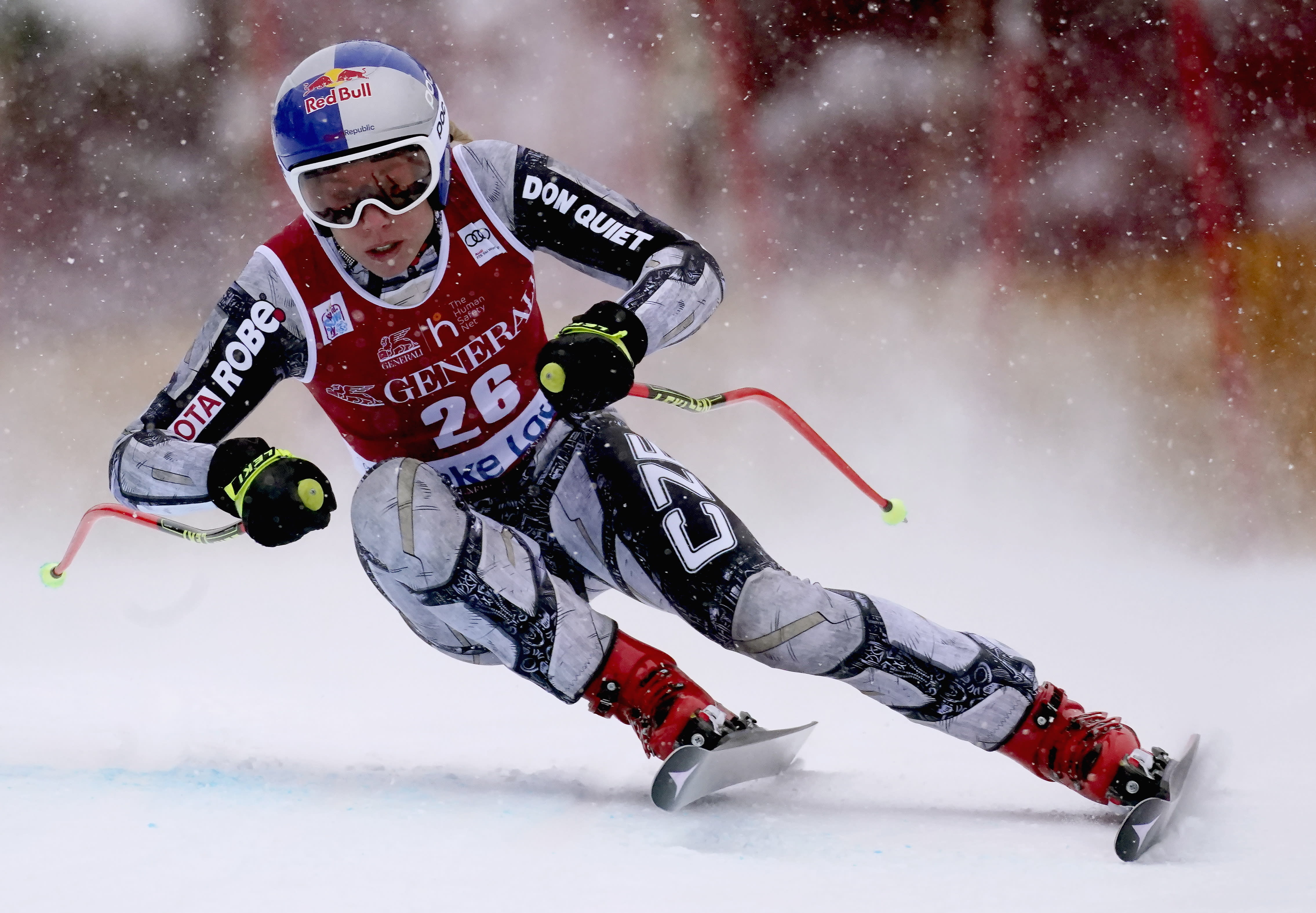 Snowboarder/ski racer Ester Ledecka wins World Cup downhill