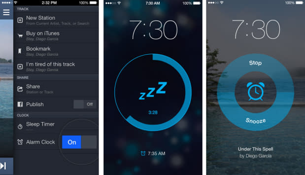 Pandora adds alarm feature to iOS app, lets you trade clock radio buzzing for the Buzzcocks