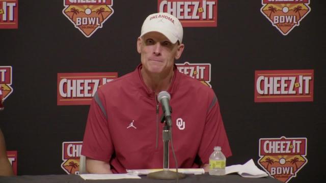 Brent Venables talks about Oklahoma football's loss in the Cheez-It Bowl