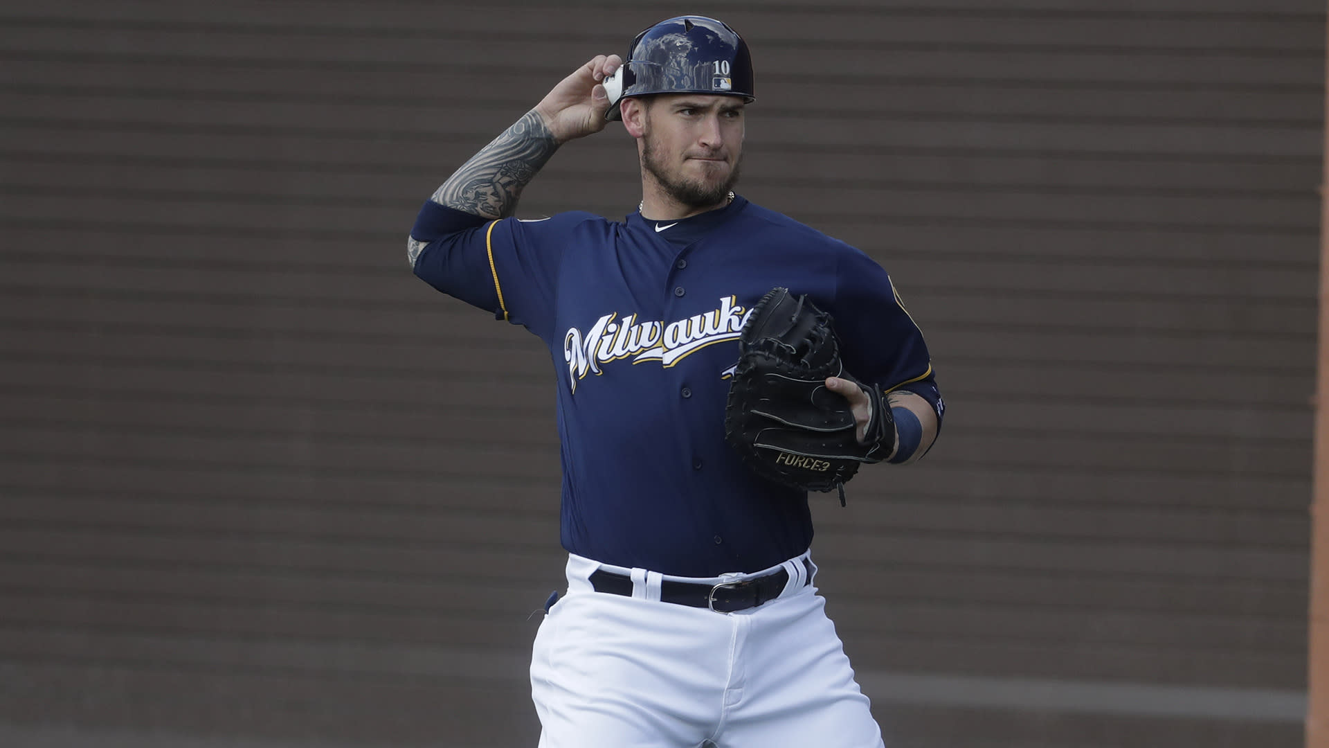 Eric Thames 2019 Game-Used Navy Alternate Jersey