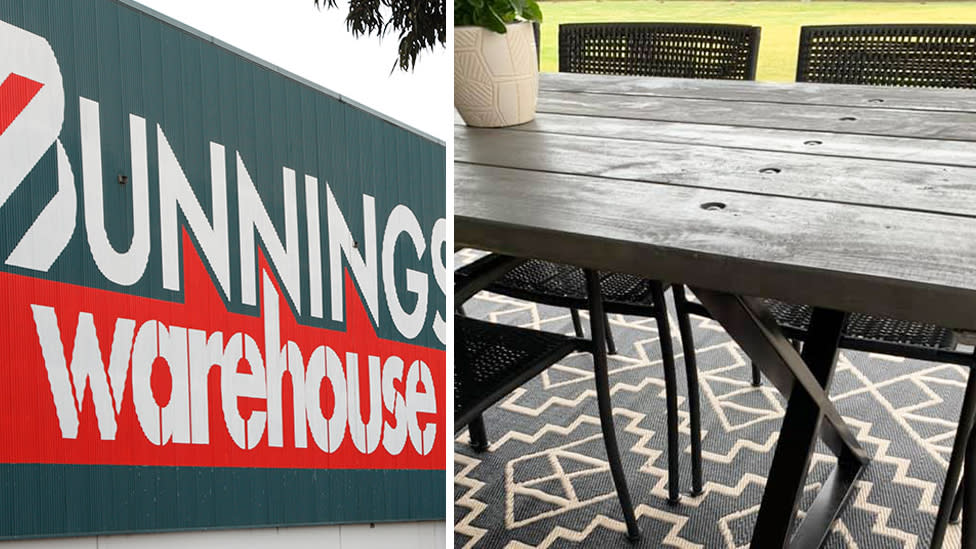 Stunning Bunnings DIY creates budget outdoor furniture