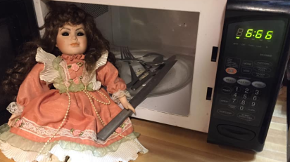 halloween doll on the shelf