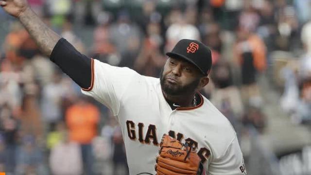 Pablo Sandoval made his pitching debut and it was glorious