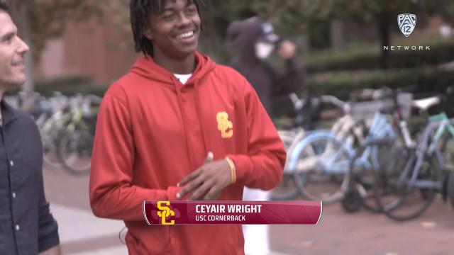 Ceyair Wright describes playing LeBron's son on Space Jam 2 on Pac-12 Tailgate