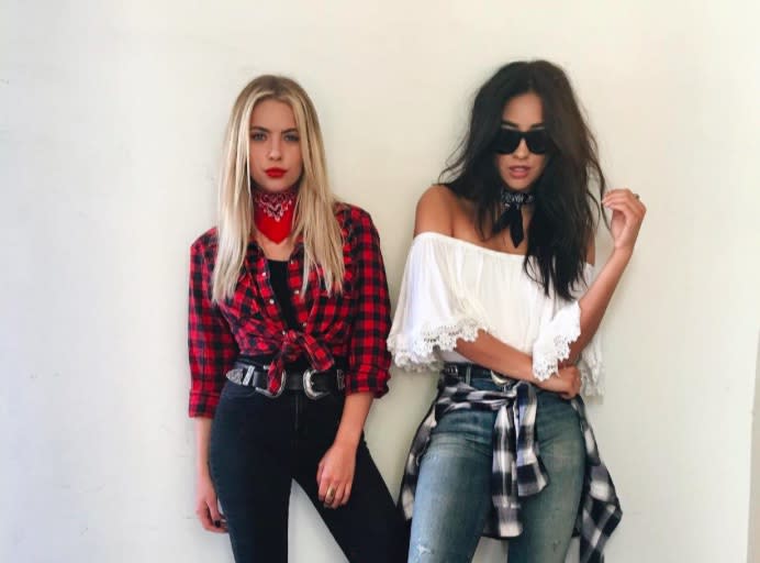 Shay Mitchell And Ashley Benson Are Blonde Twins At The Much Music