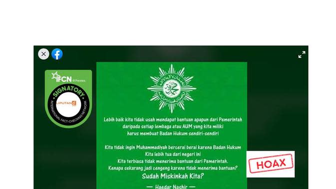 Cek Fakta: Hoaks Pernyataan Ketum PP Muhammadiyah soal ...