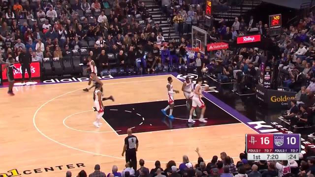 Terence Davis with a 3-pointer vs the Houston Rockets