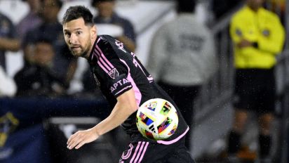 Getty Images - Carson, CA - February 25:  Lionel Messi #10 of Inter Miami FC controls the ball against the Los Angeles Galaxy in the first half of a Major League Soccer match at Dignity Health Sports Park in Carson on Sunday, February 25, 2024. (Photo by Keith Birmingham/MediaNews Group/Pasadena Star-News via Getty Images)