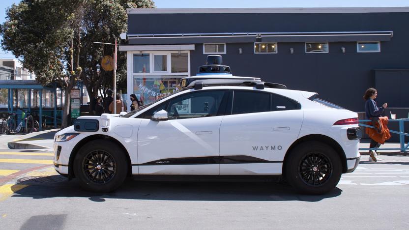 Waymo fully driverless Jaguar I-Pace in San Francisco