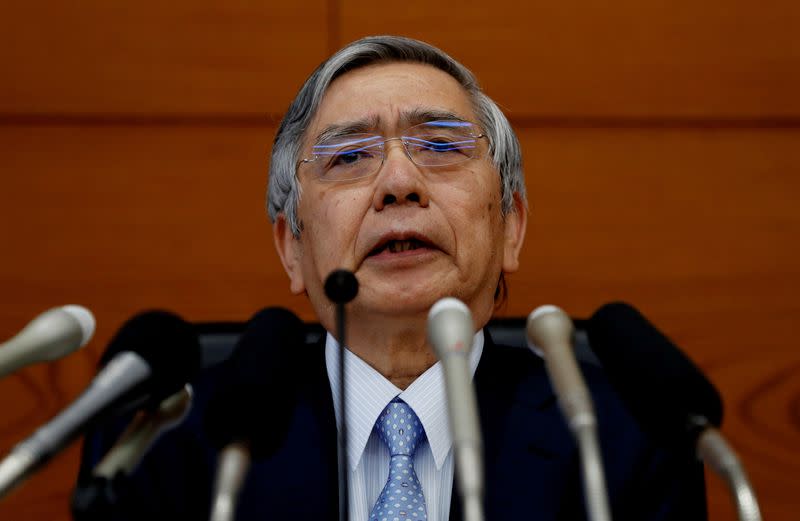 Die Bank of Japan Kuroda versprach, eine lockere Geldpolitik beizubehalten