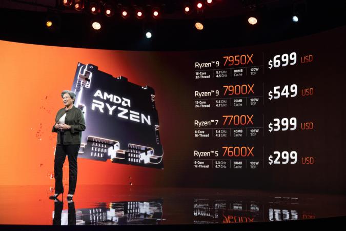 AMD's Ryzen 7000 desktop CPUs will begin delivery on September twenty seventh