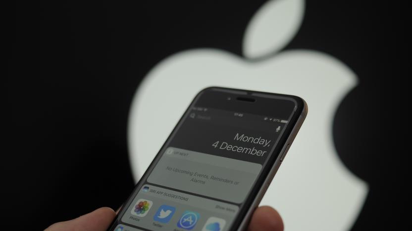 The iOS notifications screen is seen on an iPhone on December 4, 2017. (Photo by Jaap Arriens/NurPhoto via Getty Images)