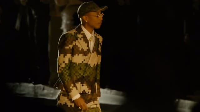 Pharrell Williams makes his Louis Vuitton debut in star-studded