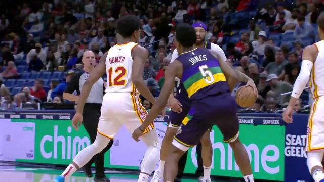 Herbert Jones with a dunk vs the Atlanta Hawks