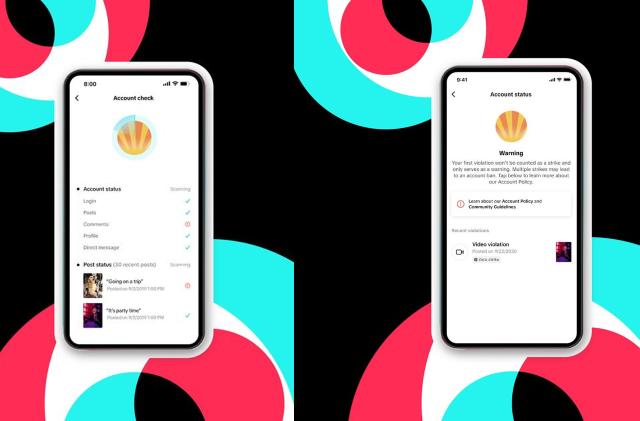 TikTok is rolling out a new "account status" feature.