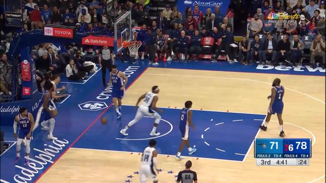 Franz Wagner with a 2-pointer vs the Philadelphia 76ers