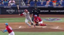 Bryson Stott laces a bases-clearing triple to give the Phillies the lead