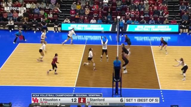 Stanford sweeps Houston to advance to Elite Eight