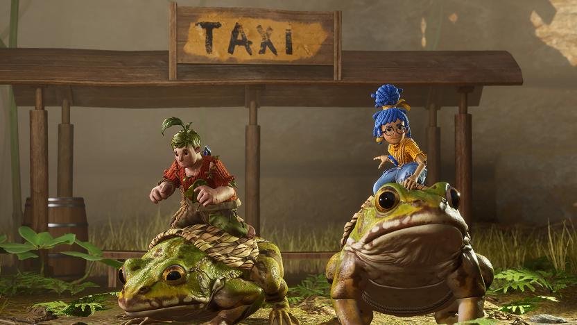 Riding frogs in 'It Takes Two'