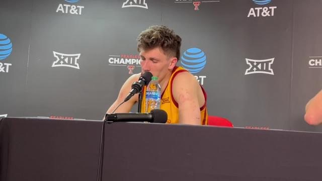 Caleb Grill talks about what went wrong in losing a 23-point lead and the game at Texas Tech