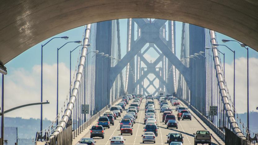 Bay bridge of San Francisco, USA