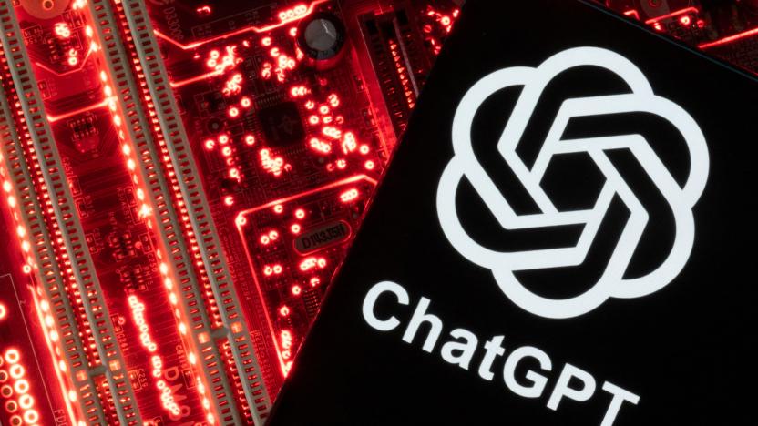 A smartphone with a displayed ChatGPT logo is placed on a computer motherboard in this illustration taken February 23, 2023. REUTERS/Dado Ruvic/Illustration