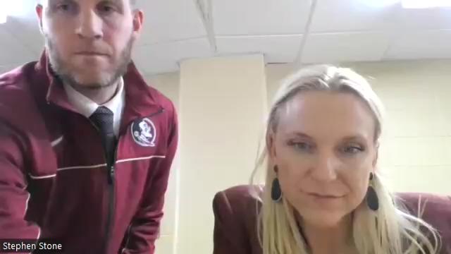 Watch: Florida State women's basketball coach Brooke Wyckoff talks after loss at Notre Dame