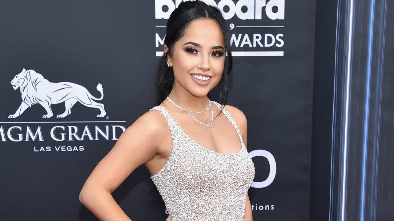 Becky G Sizzles in Body-Hugging Silver Gown at 2019 Billboard Music Awards