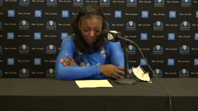 UCLA's Michaela Onyenwere following a loss in the 2021 Pac-12 Women's Basketball Championship: 'We have so much more left in us'