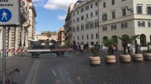 Misure antiterrorismo a Roma, disposte fioriere a piazza di Spagna