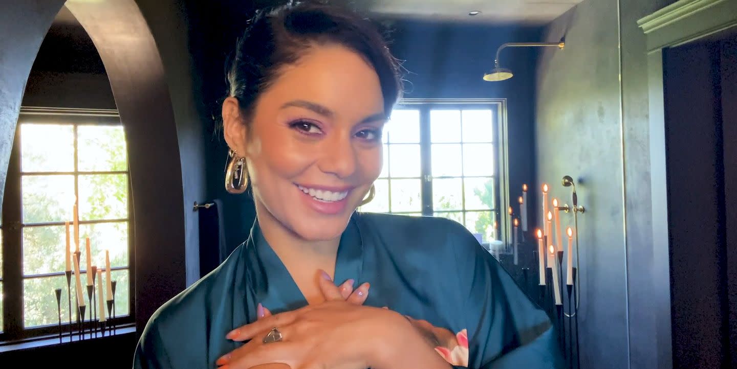 Vanessa Hudgens’s Nighttime Skincare Routine Is a Full-On Ritual