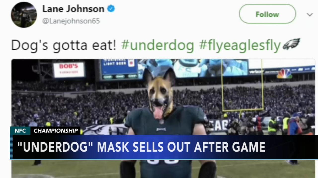 sells out of Philadelphia Eagles' underdog German Shepherd