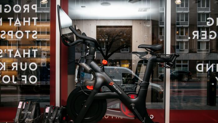 NEW YORK, NY - DECEMBER 04: A Peloton stationary bike sits on display at one of the fitness company's studios on December 4, 2019 in New York City. Peloton and its model of on-demand video cycling classes has come under fire after the release of a new commercial that has been criticized by some as sexist and classist. (Photo by Scott Heins/Getty Images)