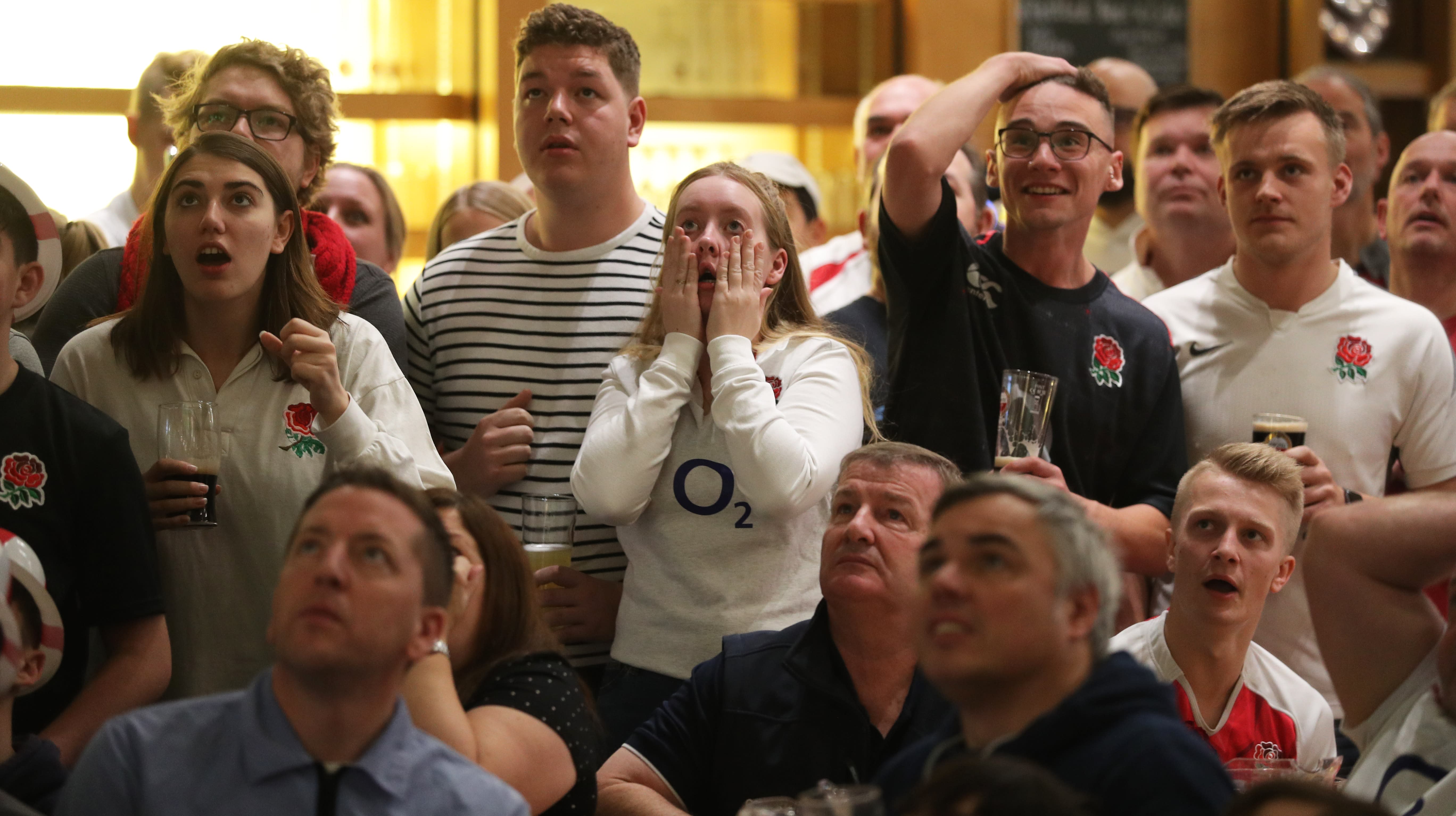 England rugby fans  on edge of their seats for South Africa 