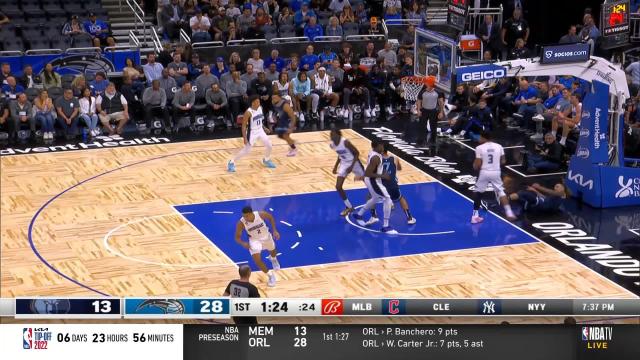 Tyus Jones with an assist vs the Orlando Magic