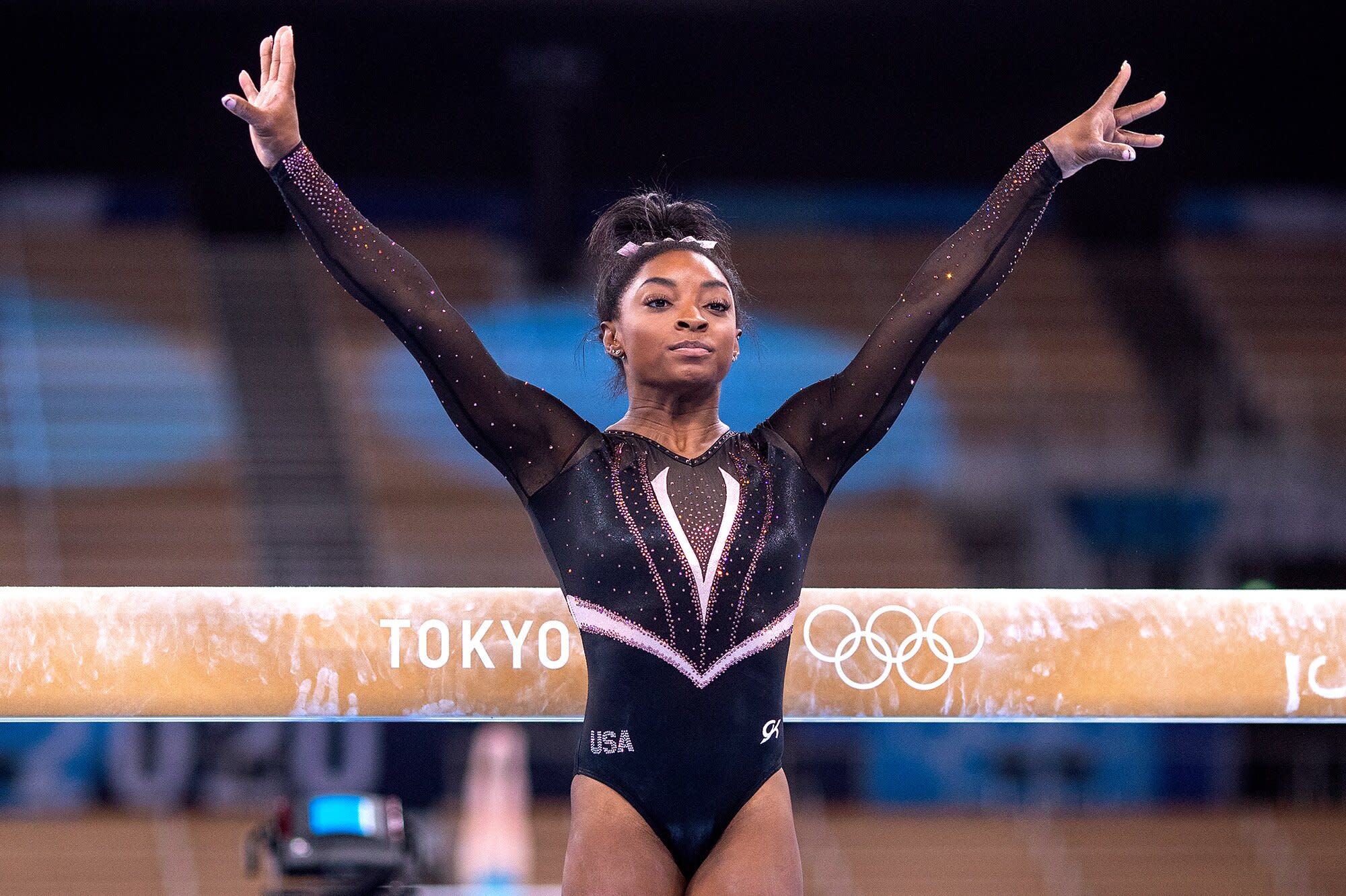 Simone Biles Nails Yurchenko Double Pike Vault at Podium ...