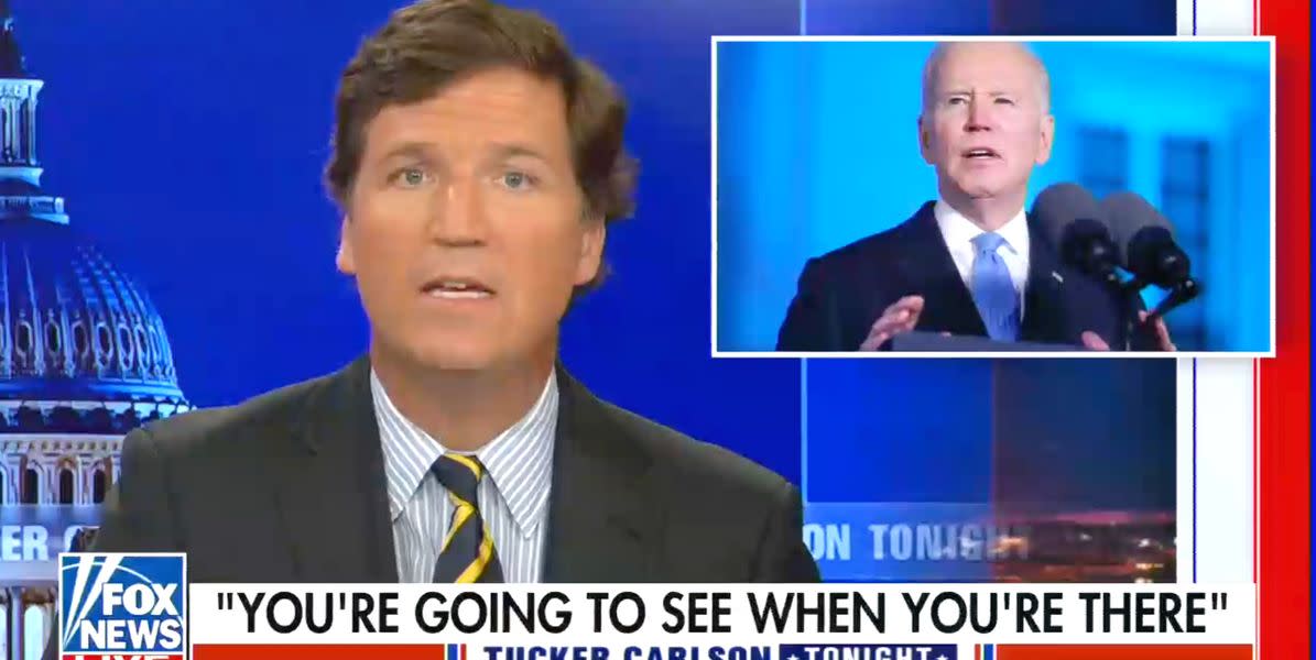 Tucker Carlson Goes Big On Protecting Putin With Bizarre Warning