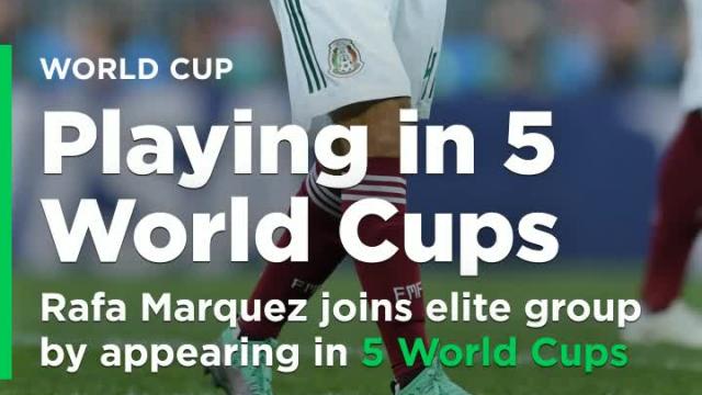 Mexico's Rafa Marquez appears in 5th World Cup, joins elite company