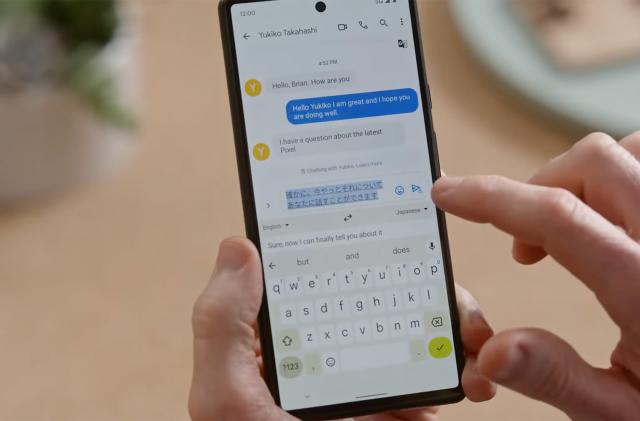 Live Translate feature on Google Pixel 6