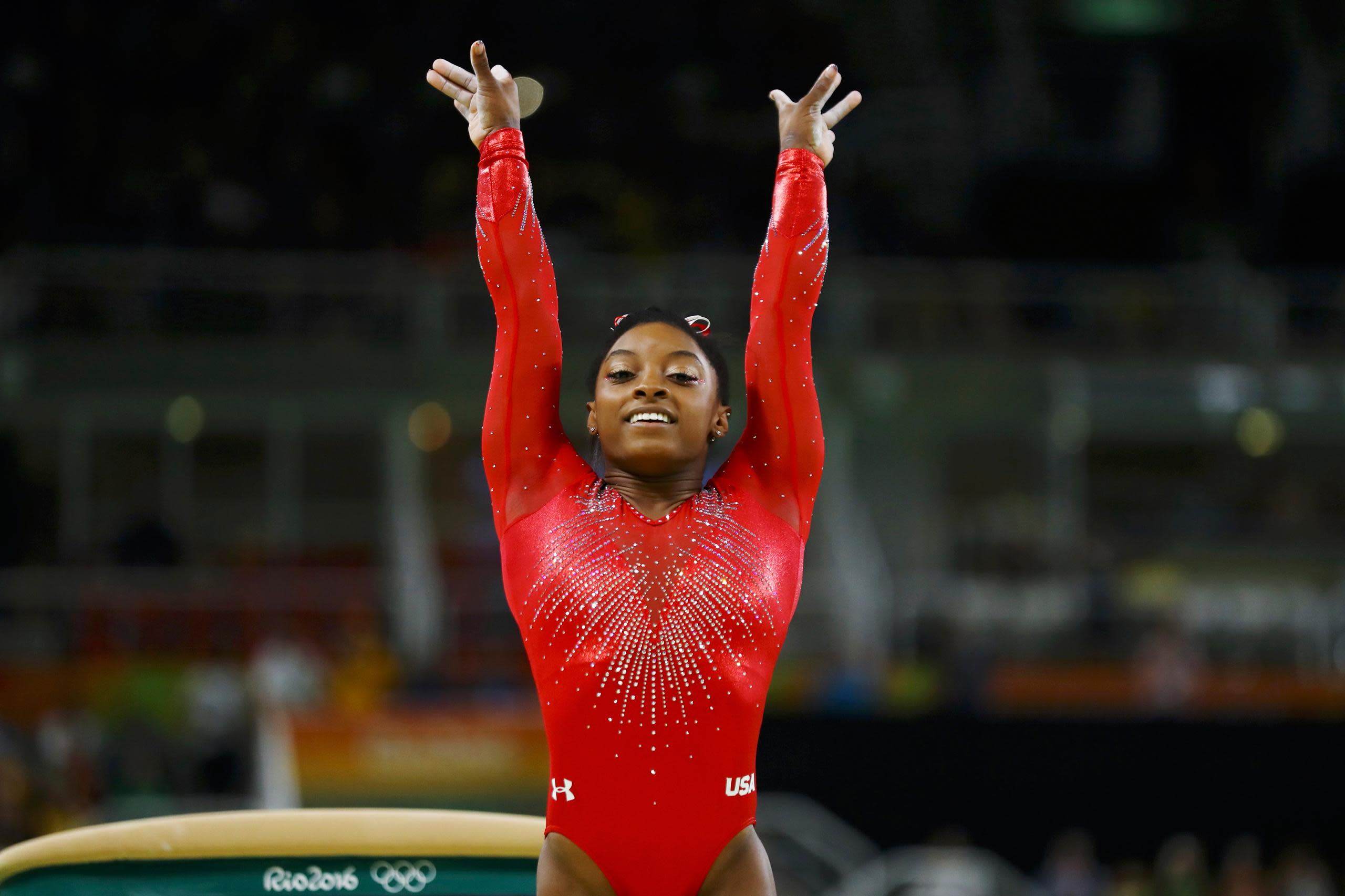 Simone Biles Wins Olympic Gold in Vault in First for U.S.