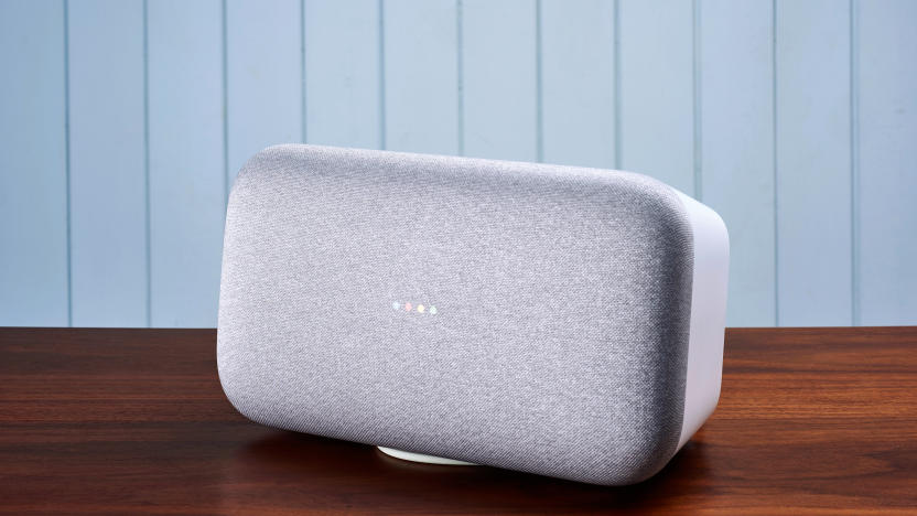 A Google Home Max smart speaker, taken on October 25, 2018. (Photo by Olly Curtis/T3 Magazine/Future via Getty Images)