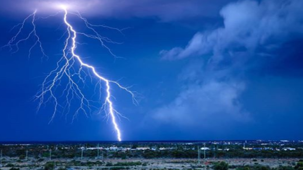 Lightning Flashes Above Kalgoorlie, Western Australia