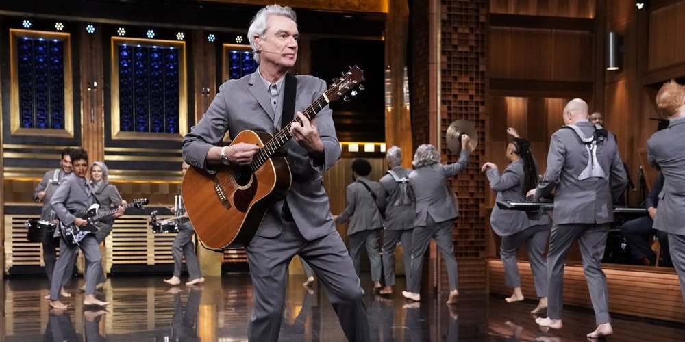 Watch David Byrne Perform and Teach Jimmy a Dance on Fallon