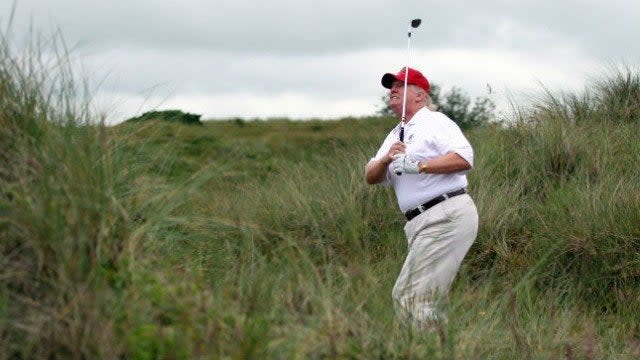 Trump issues statement claiming hole-in-one on Florida course